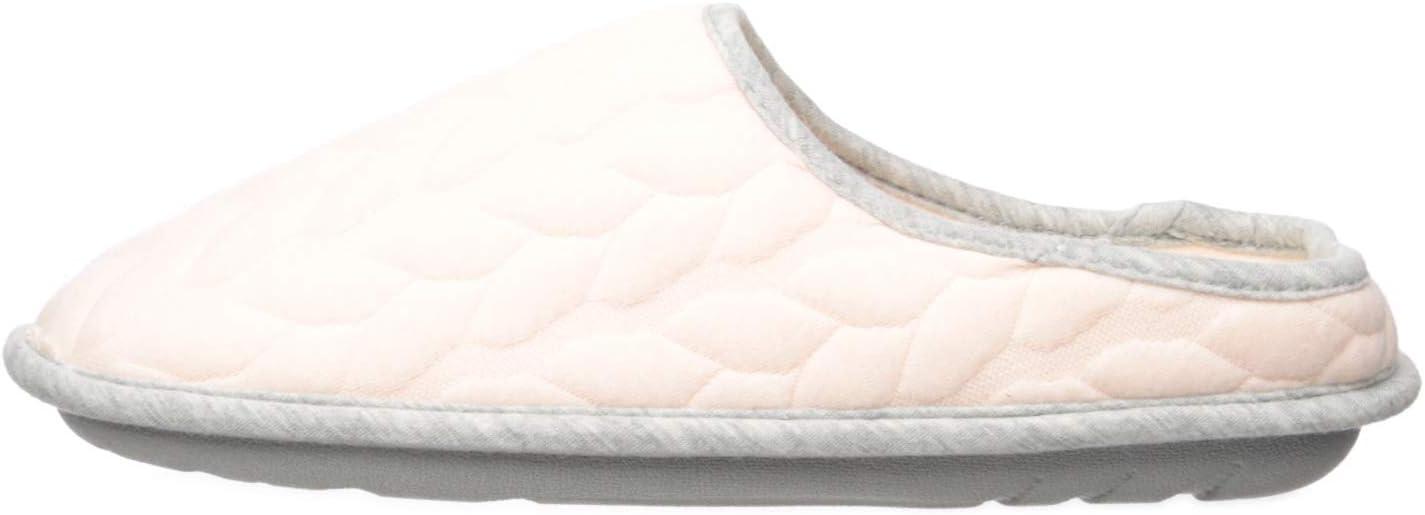 imageDearfoams Womens Cable Quilt Bound Clog with Wide Widths SlipperFresh Pink