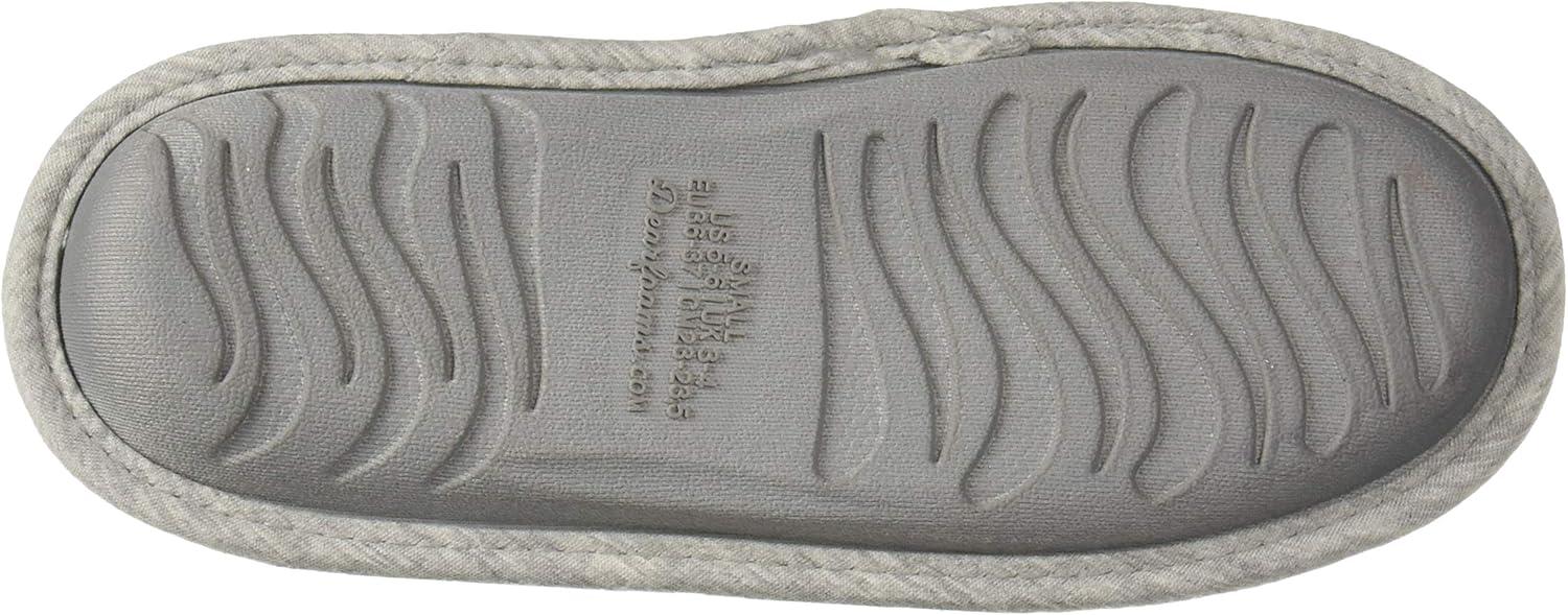 imageDearfoams Womens Cable Quilt Bound Clog with Wide Widths SlipperOatmeal Heather