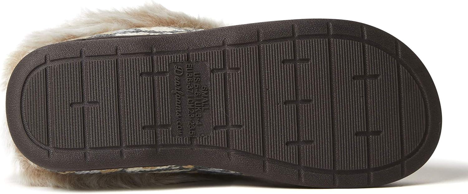 imageDearfoams Womens Claire Textured Knit Clog SlipperGrey Multi
