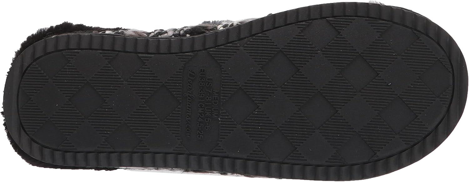 imageDearfoams Womens Cora Striped Knit Clog SlipperBlack