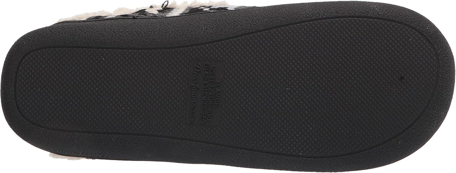 imageDearfoams Womens Erin Fairisle Extended Tab Scuff SlipperBlack