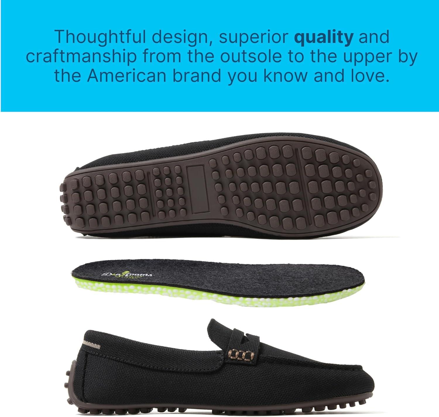 imageDearfoams Womens HazelLighweight Driving Loafer Machine Washable Comfortable ShoeBlack