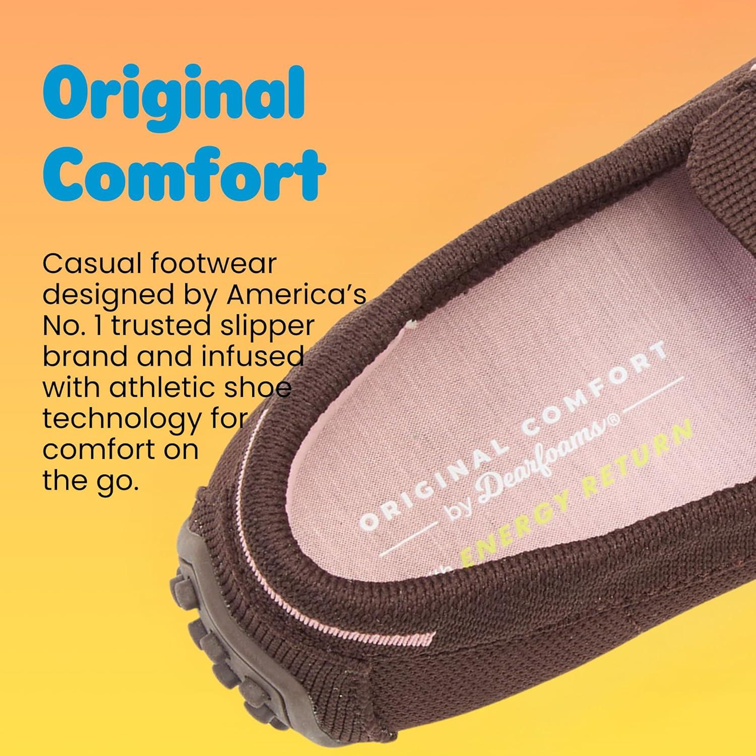 imageDearfoams Womens HazelLighweight Driving Loafer Machine Washable Comfortable ShoeCoffee