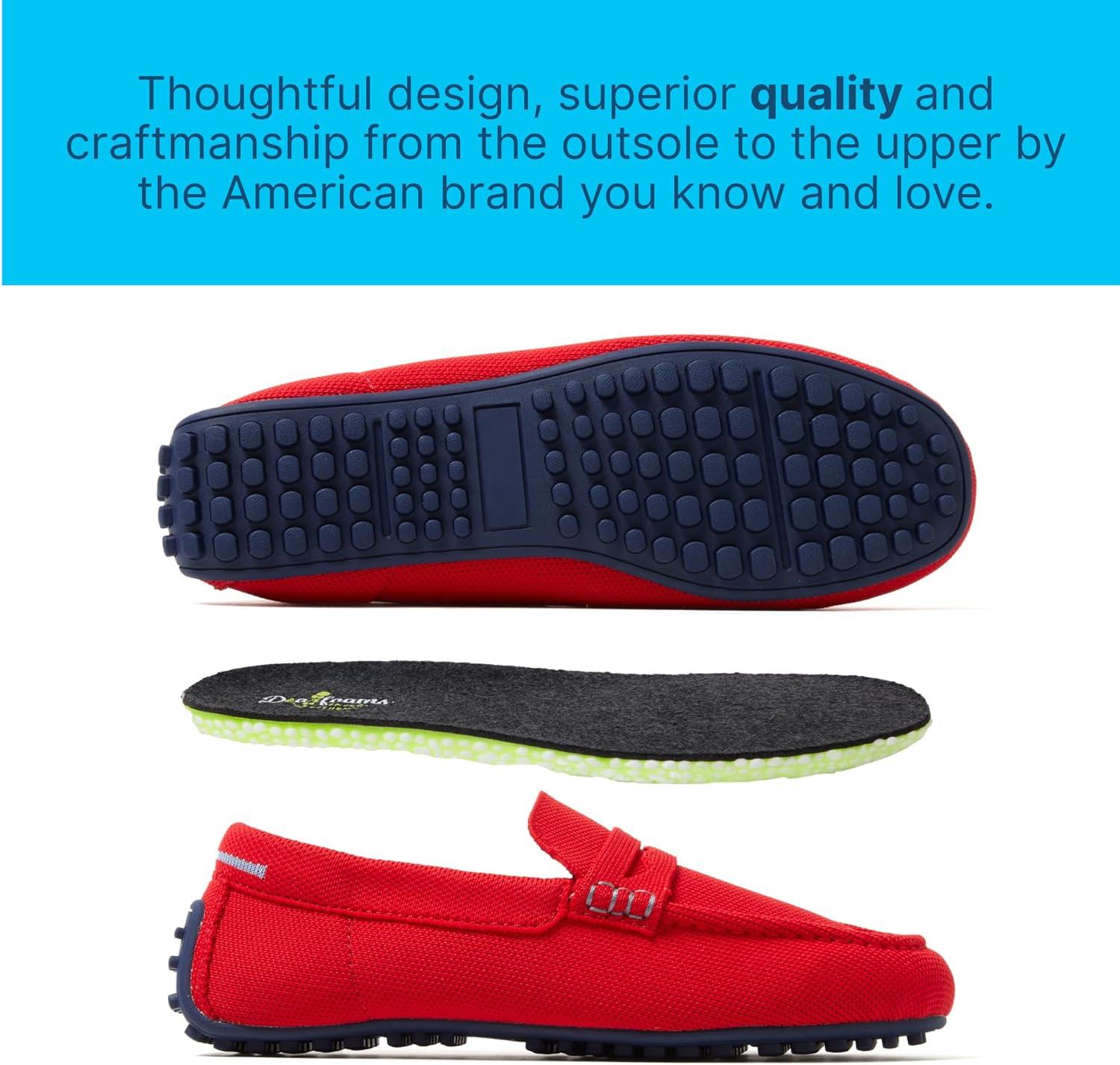 imageDearfoams Womens HazelLighweight Driving Loafer Machine Washable Comfortable ShoeTrue Red