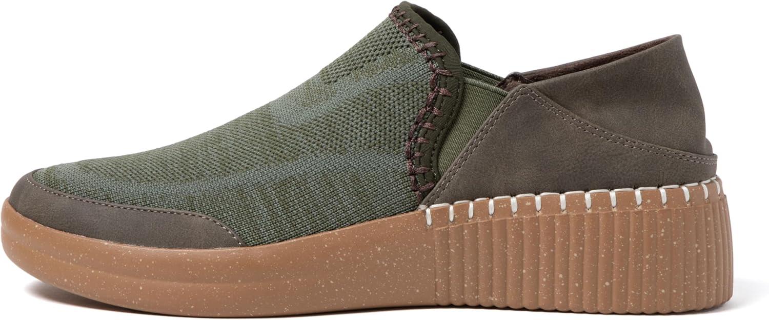 imageDearfoams Womens Lee Lightweight Easy onOff Knit SneakerOlive