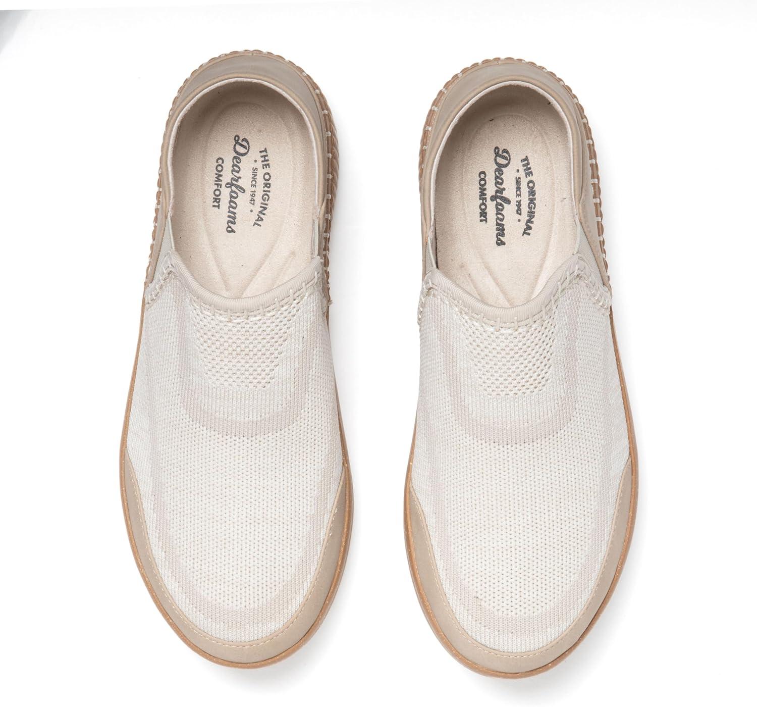 imageDearfoams Womens Lee Lightweight Easy onOff Knit SneakerTan
