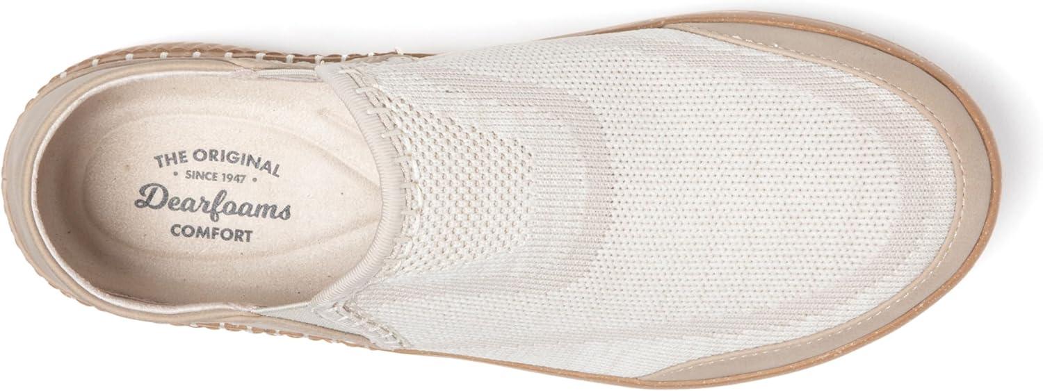 imageDearfoams Womens Lee Lightweight Easy onOff Knit SneakerTan