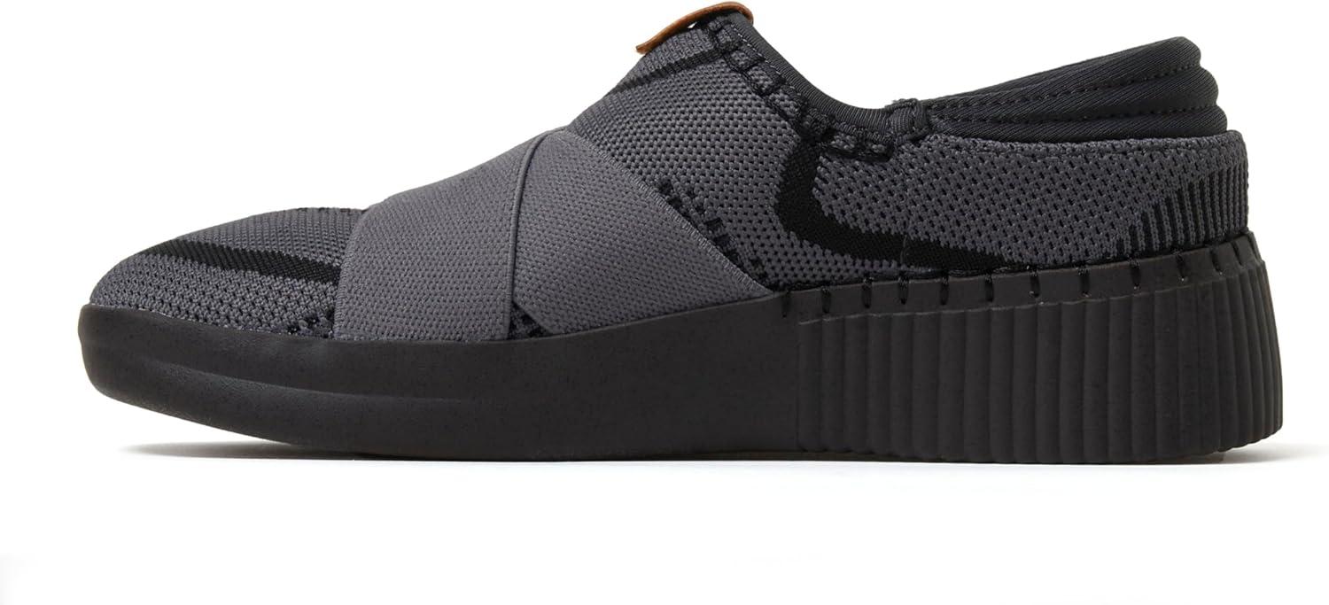 imageDearfoams Womens Livie Machine Washable X Strap Knit SneakerBlack