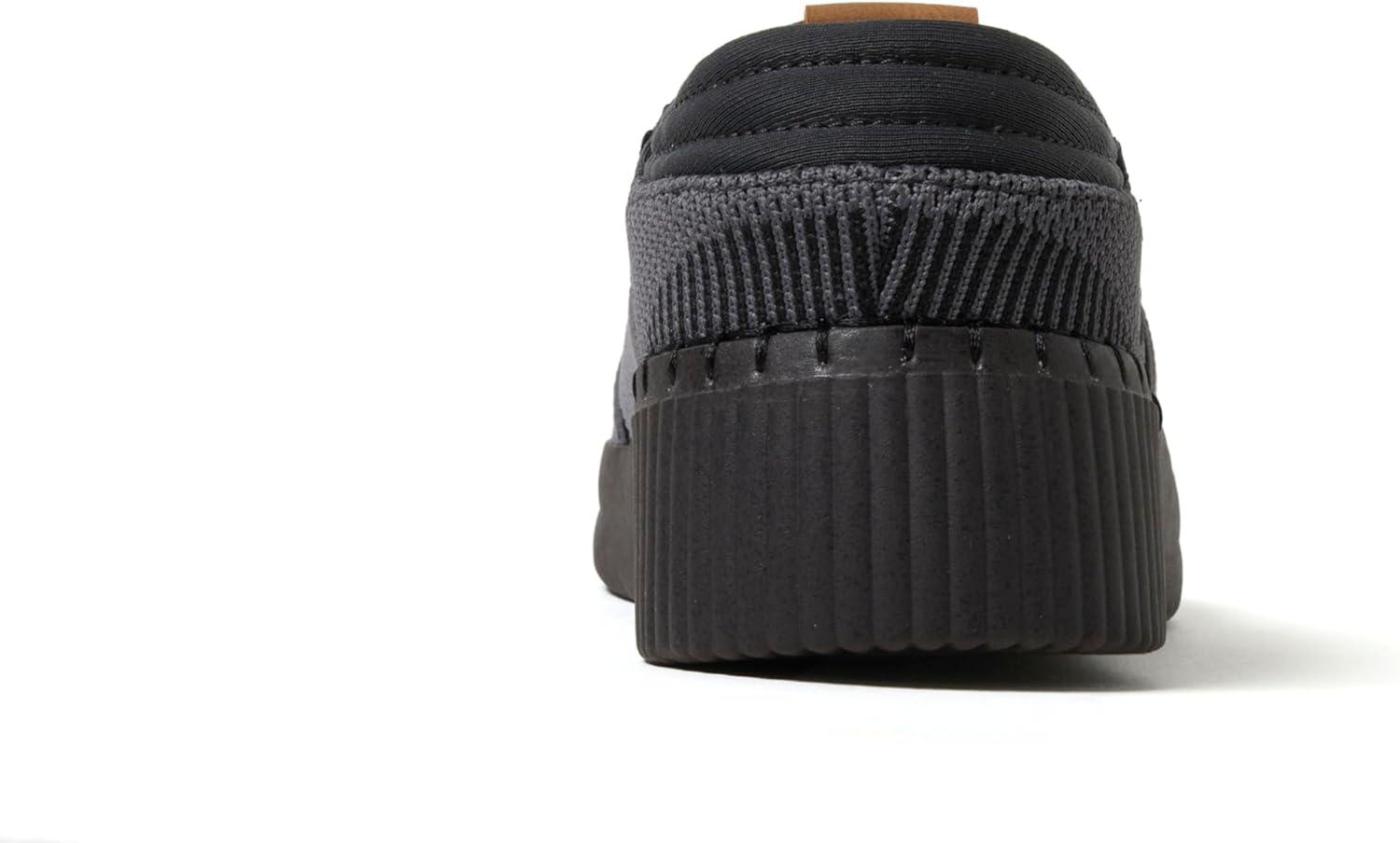 imageDearfoams Womens Livie Machine Washable X Strap Knit SneakerBlack