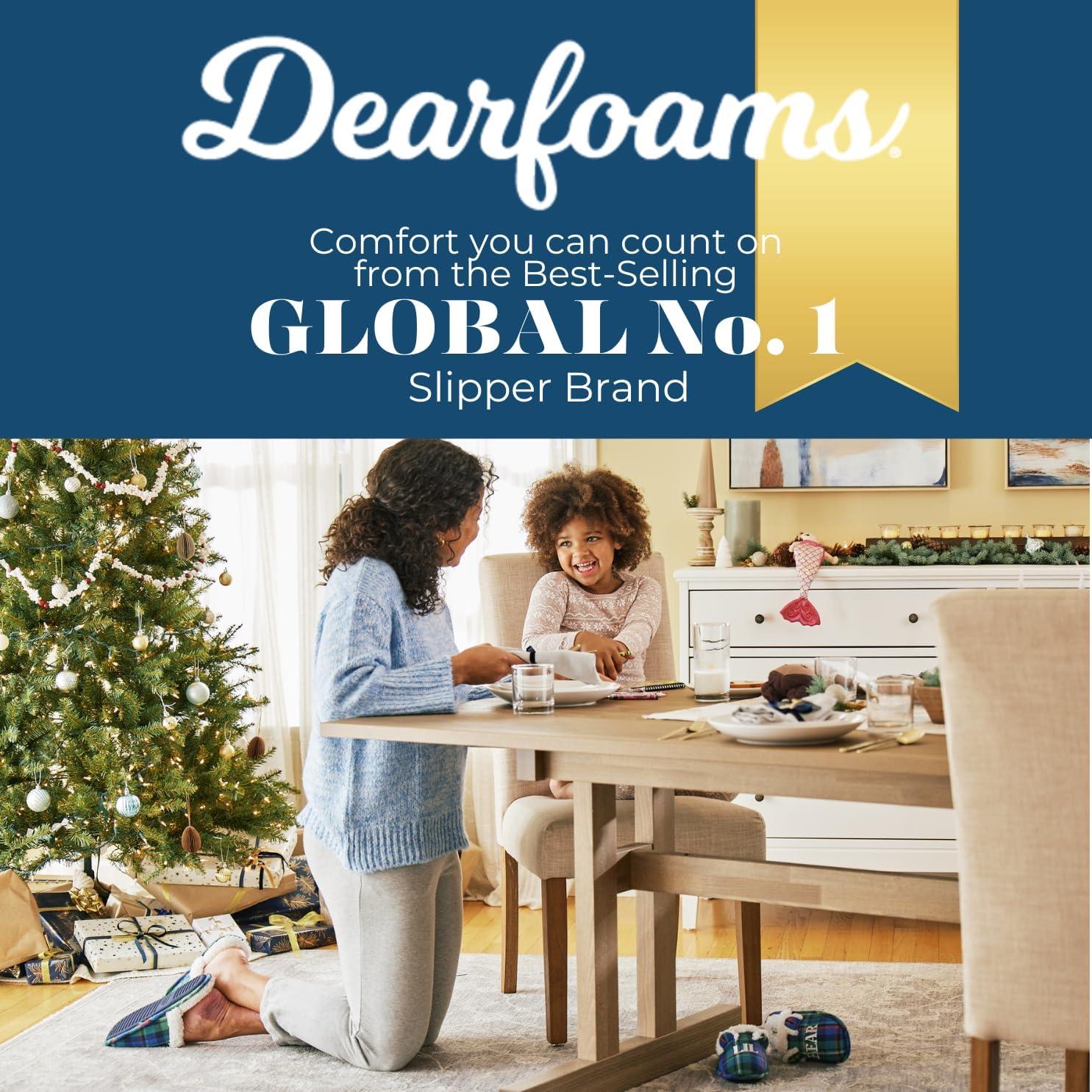 imageDearfoams Womens Mama Bear Matching Family Gifts for Mom ClogGreen Plaid
