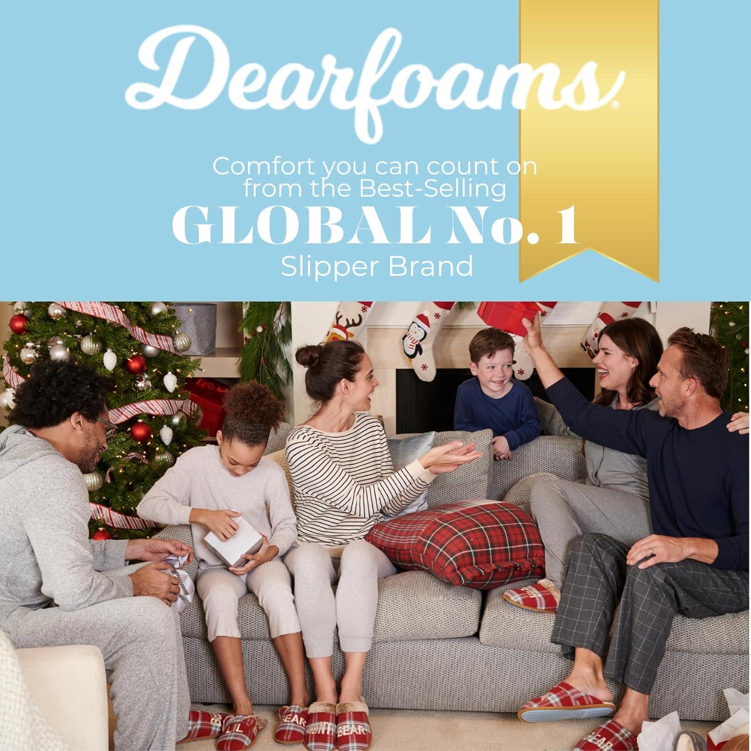 imageDearfoams Womens Mama Bear Matching Family Gifts for Mom ClogRedBlue Plaid