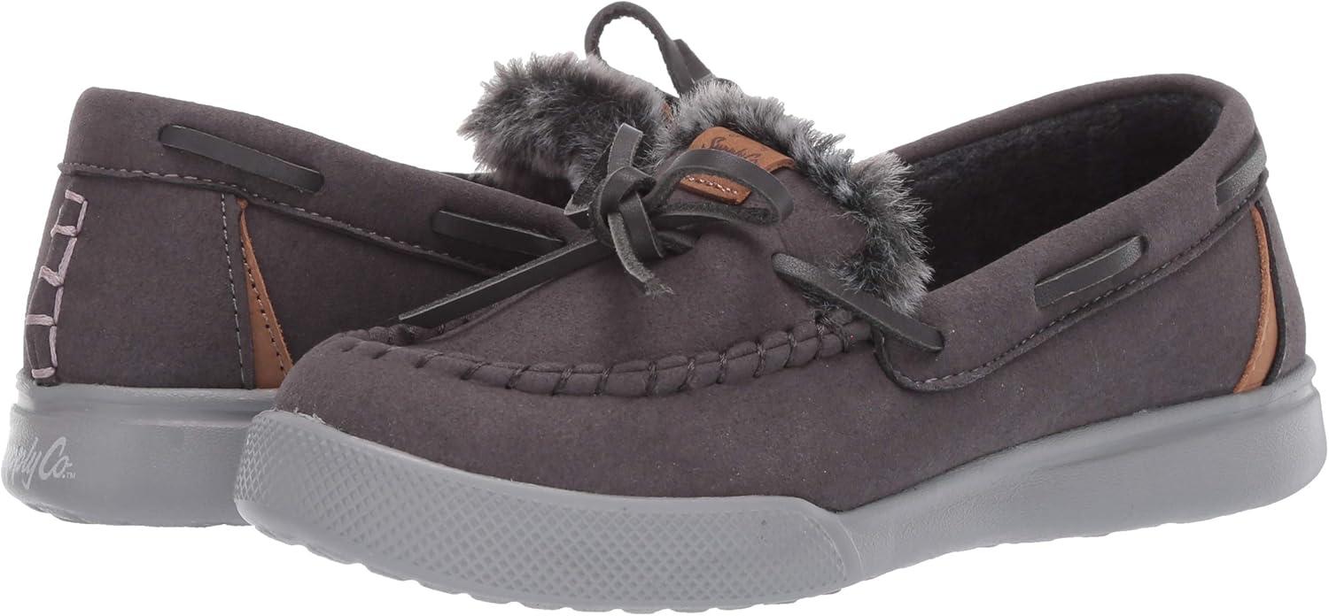 imageDearfoams Womens Mocassin SlipperDark Grey