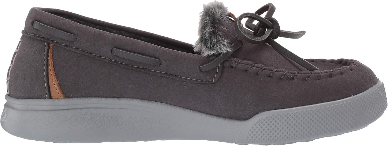 imageDearfoams Womens Mocassin SlipperDark Grey