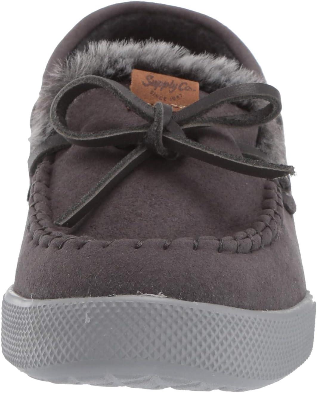 imageDearfoams Womens Mocassin SlipperDark Grey