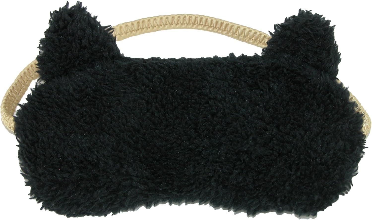 imageDearfoams Womens Novelty Pile Scuff and Eye Mask SetBlack