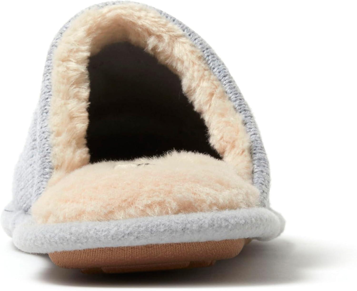 imageDearfoams Womens Novelty Scuff with Eye Mask SlipperGrey