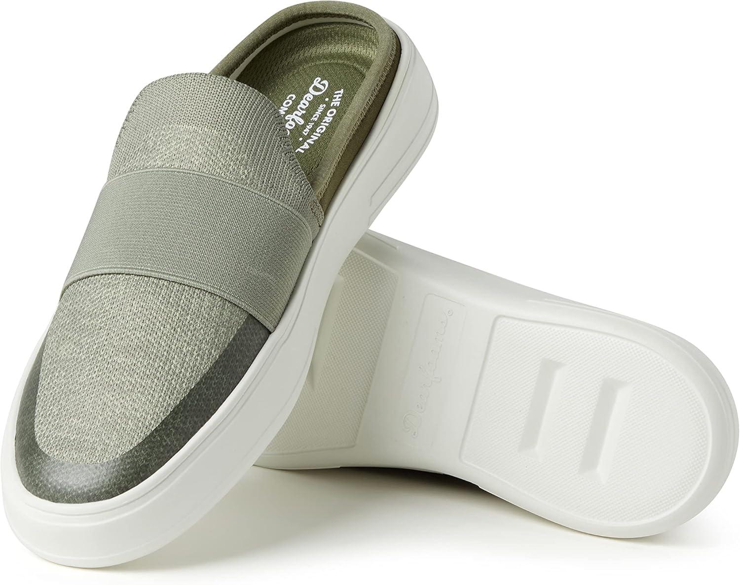 imageDearfoams Womens Original Comfort Annie Clog SneakerMoss Banded