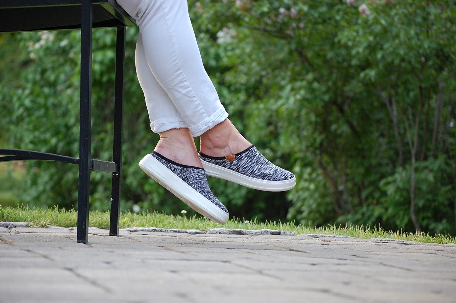 imageDearfoams Womens Original Comfort Annie Clog SneakerMoss Knit