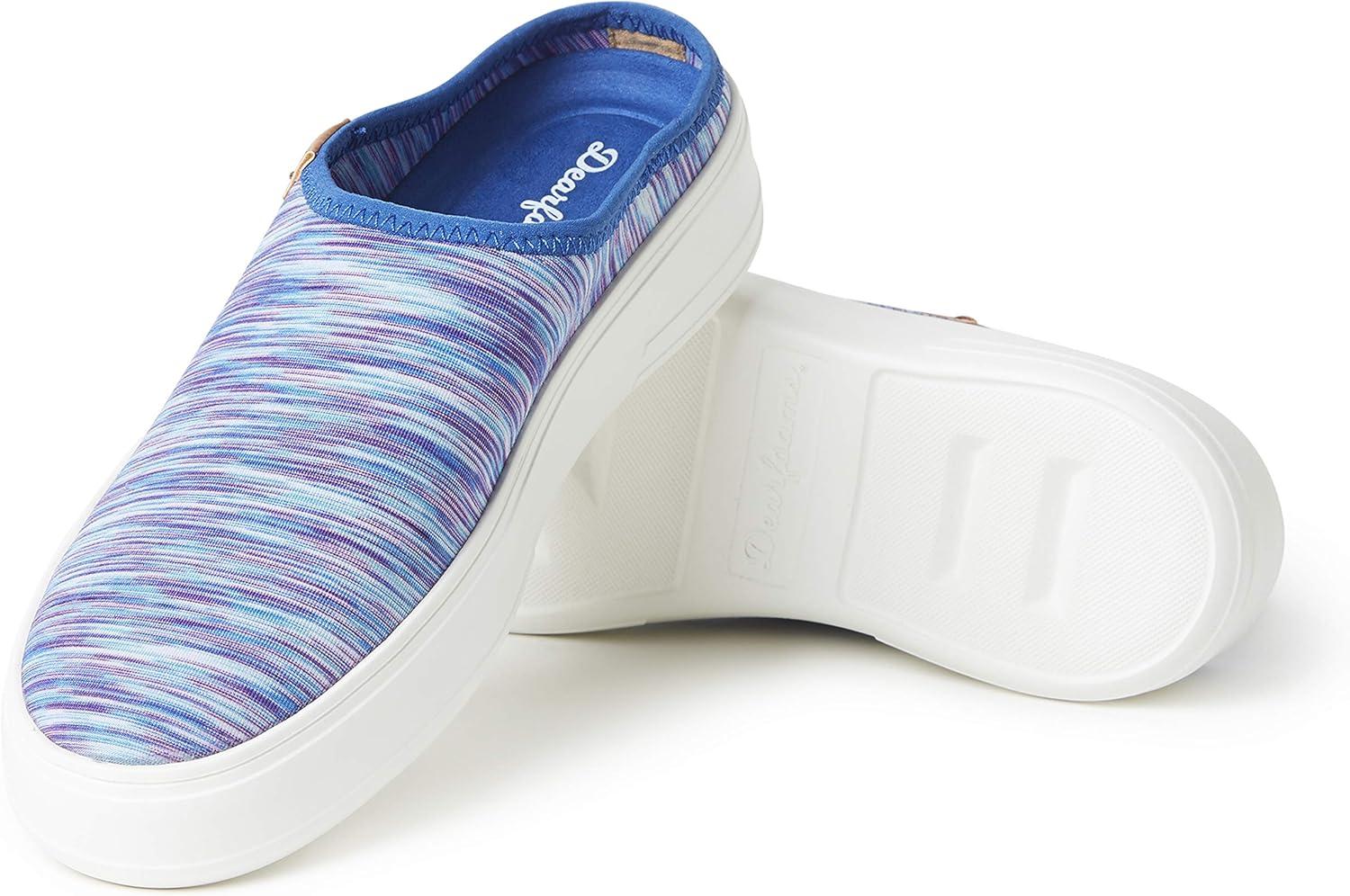 imageDearfoams Womens Original Comfort Annie Clog SneakerNavy Heather