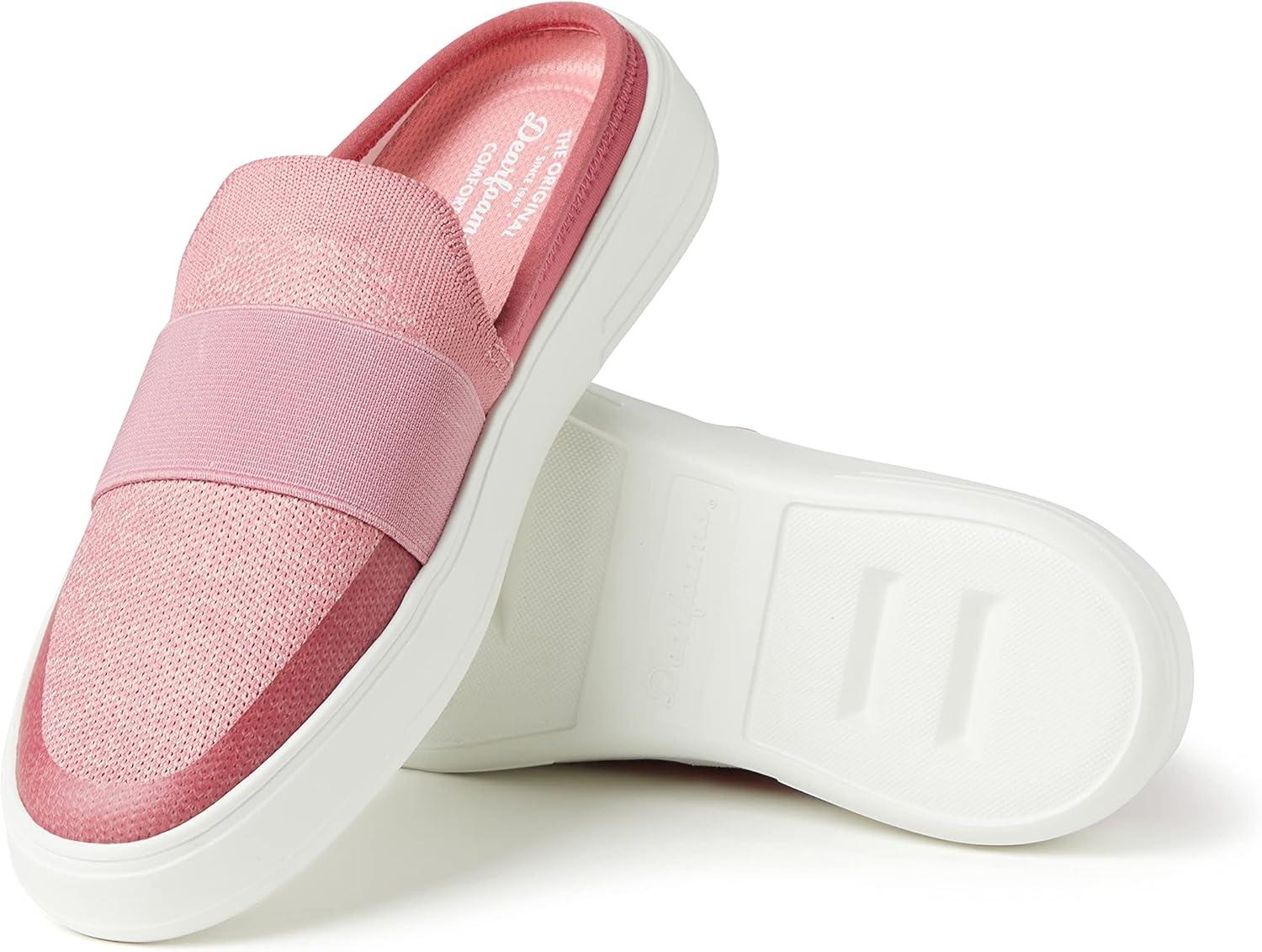 imageDearfoams Womens Original Comfort Annie Clog SneakerPink Banded