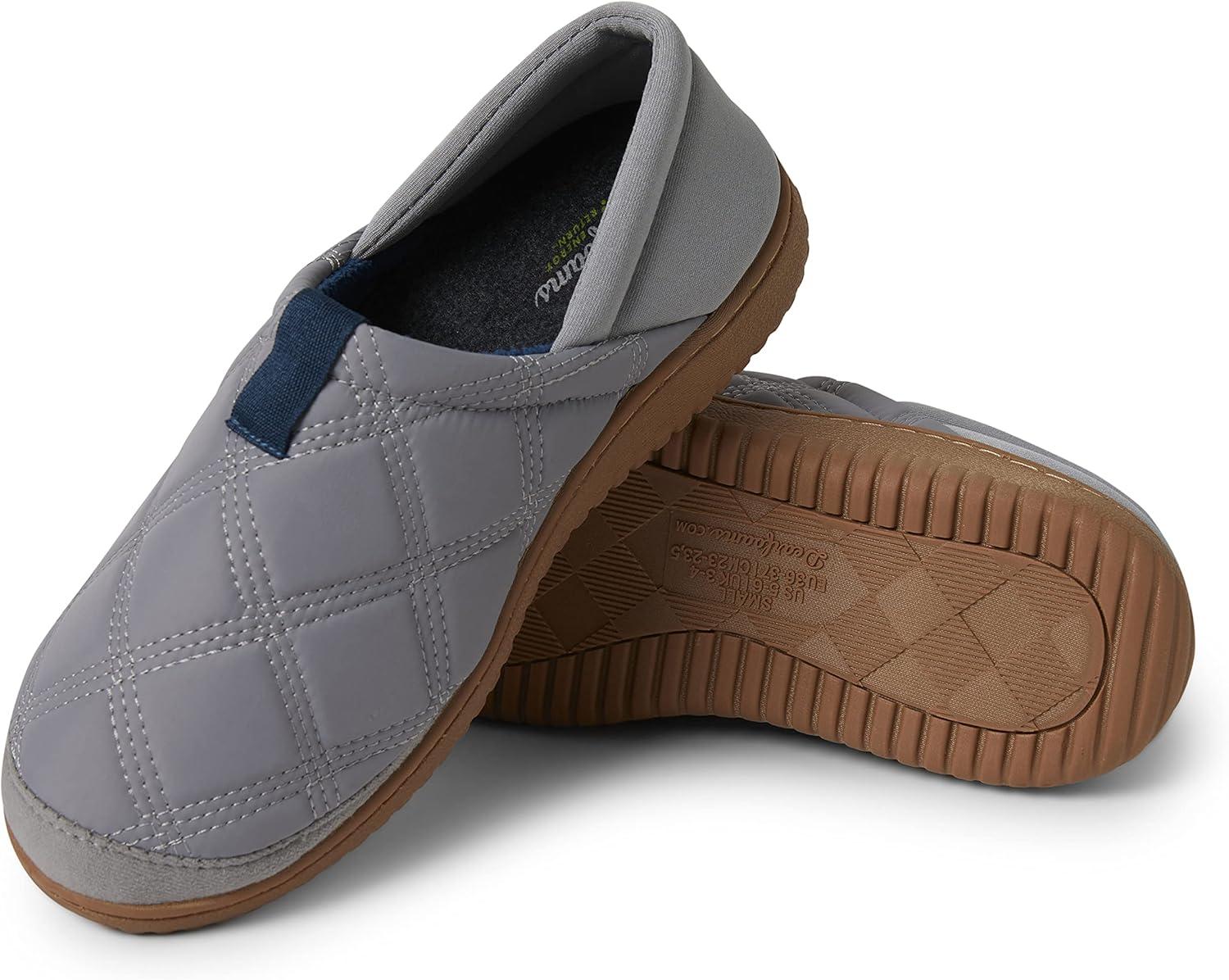 imageDearfoams Womens River Closed Back Memory Foam Energy Return SlipperMedium Grey