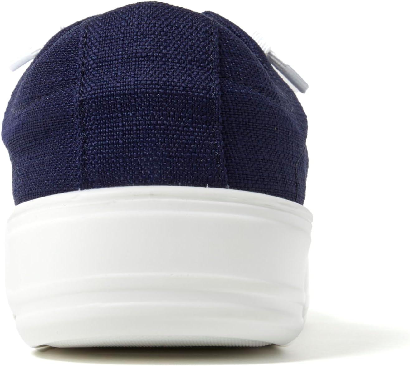 imageDearfoams Womens Shoes Mabel Lightweight Comfortable Easy Slip on Sneaker with Arch SupportNavy