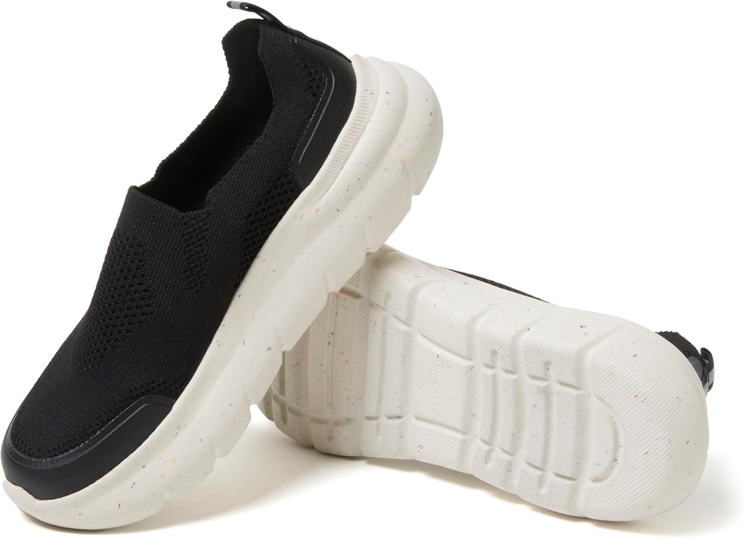 imageDearfoams Womens Slip On Lightweight Casual Energy Return Crimson SneakerBlack Knit