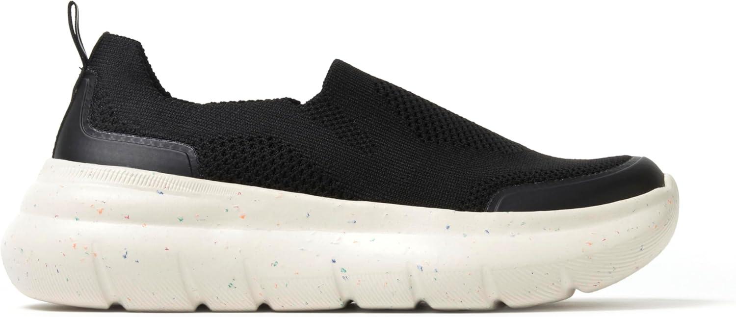 imageDearfoams Womens Slip On Lightweight Casual Energy Return Crimson SneakerBlack Knit