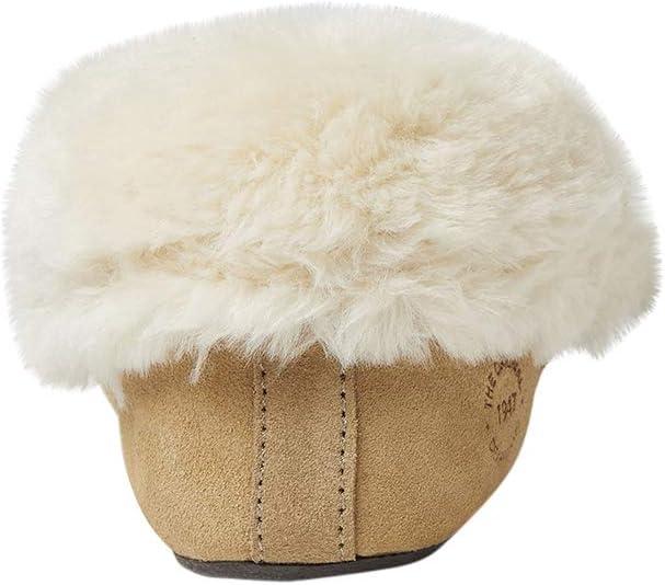 imageDearfoams Womens Suede Foldover Bootie Slipper with TieDesert