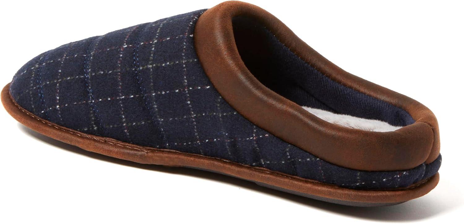 imageDearfoams mens Breathable Memory Foam Asher Clog House ShoeNavy