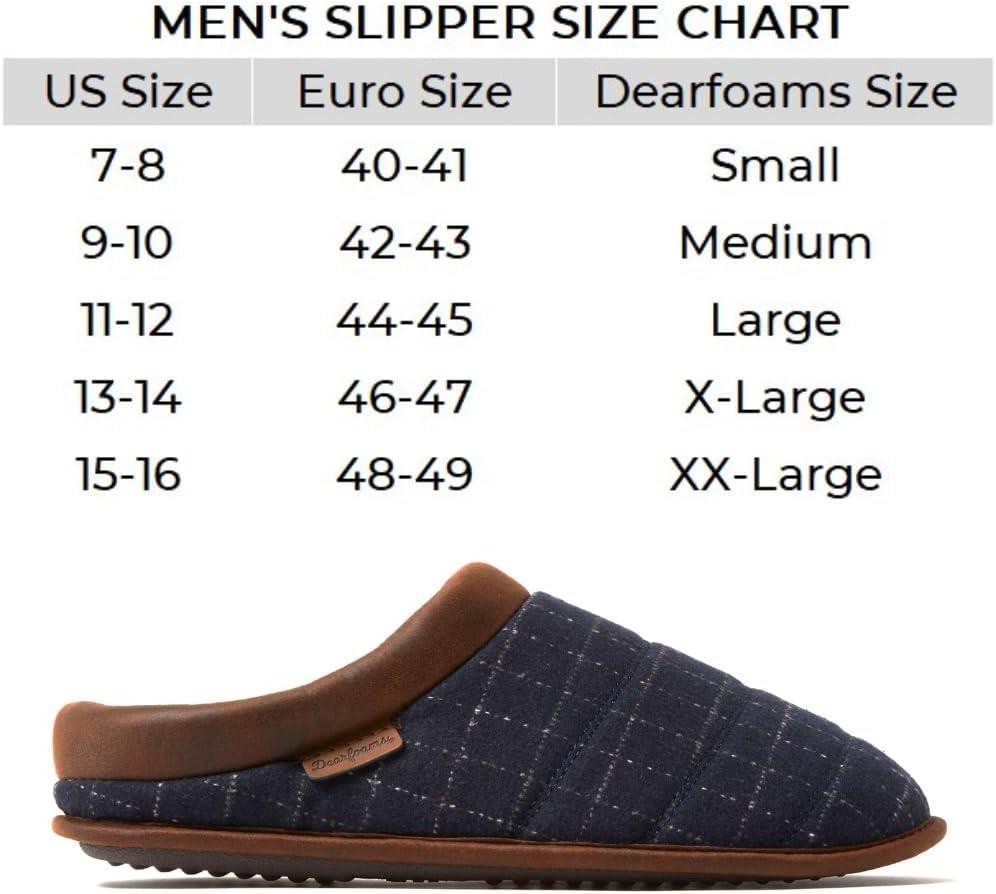 imageDearfoams mens Breathable Memory Foam Asher Clog House ShoeNavy