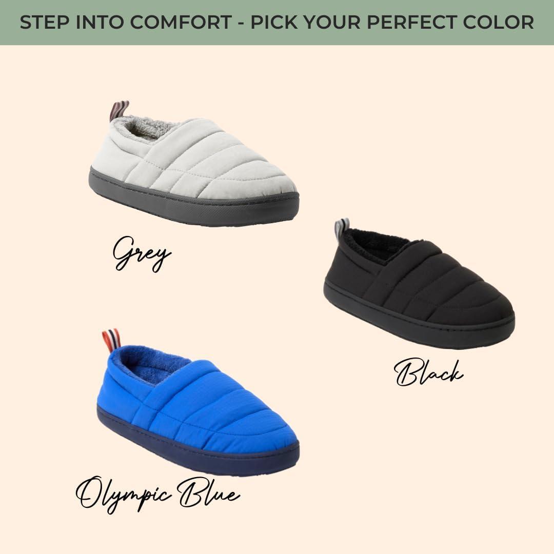 imageDearfoams mens Indoor Outdoor Cullen Ripstop Cosaed Back Puffy CampingGrey