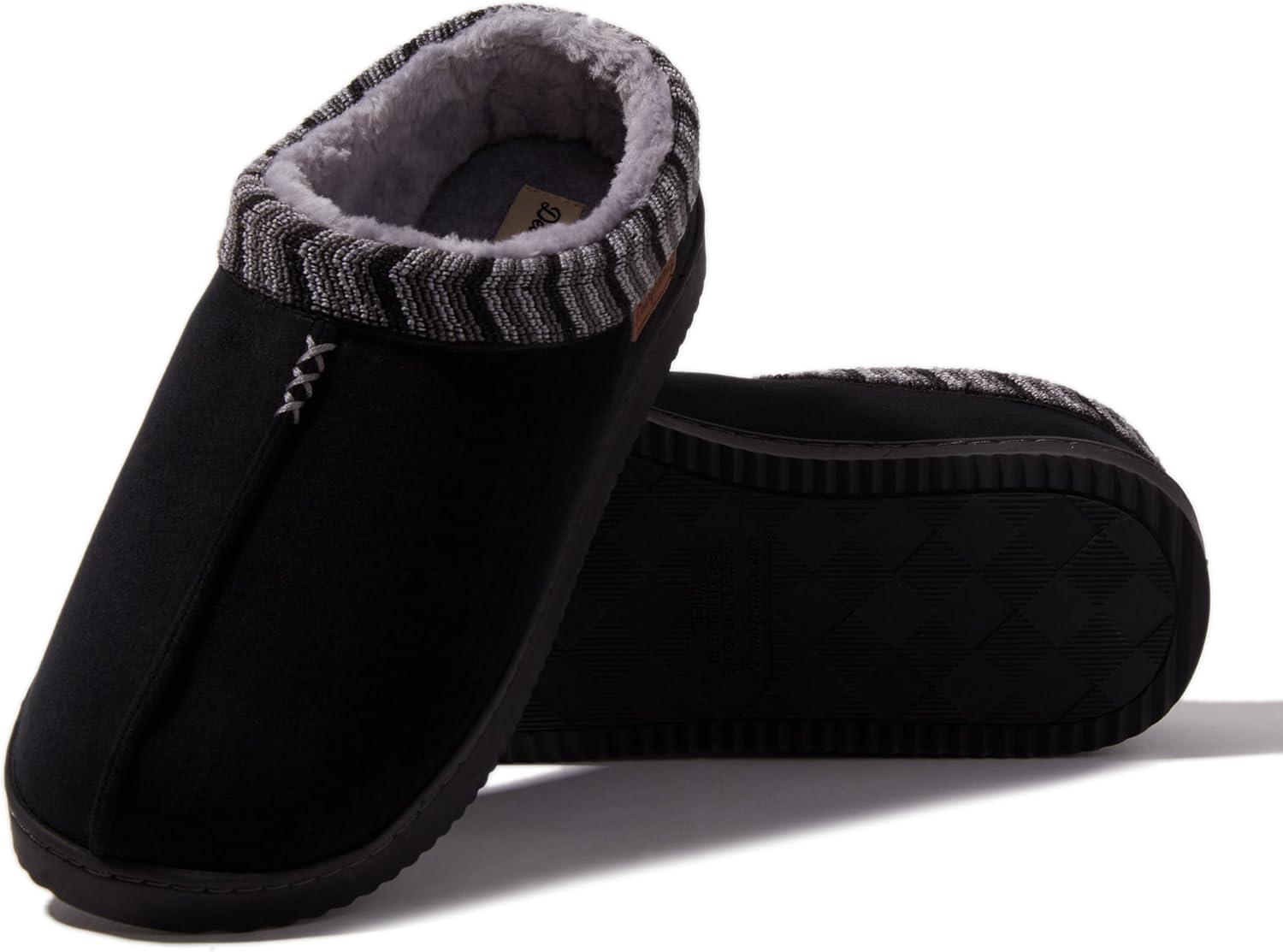 imageDearfoams mens Warner IndoorOutdoor Memory Foam Comfort ClogBlack
