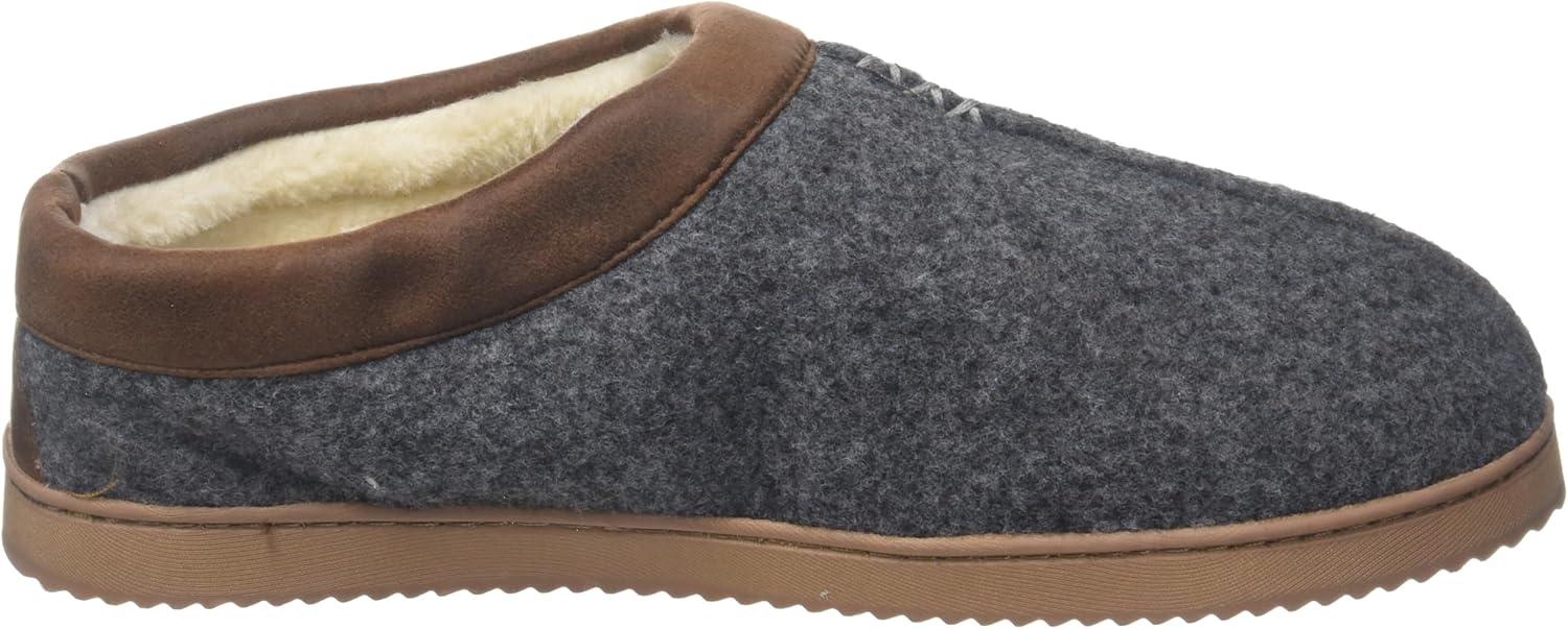 imageDearfoams mens Warner IndoorOutdoor Memory Foam Comfort ClogGrey