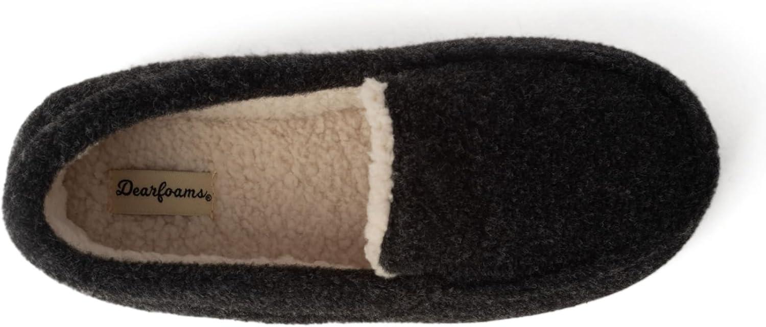 imageDearfoams unisexchild Gifts for Kids Memory Foam Cozy Amari MoccasinBlack