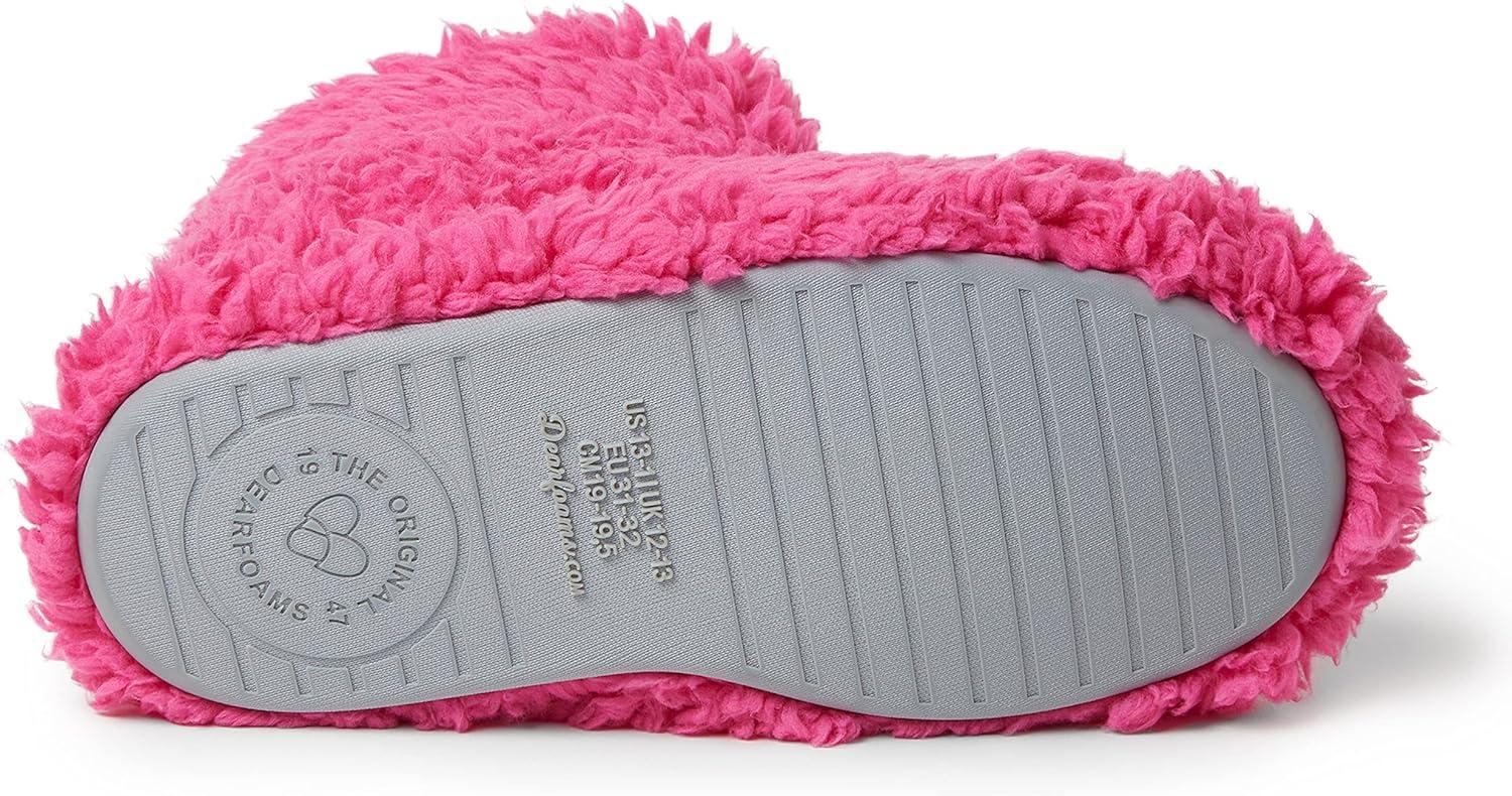 imageDearfoams unisexchild Tate Washable Fuzzy BootieParadise Pink