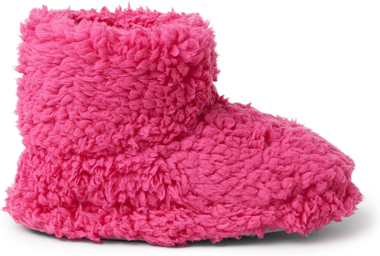 imageDearfoams unisexchild Tate Washable Fuzzy BootieParadise Pink