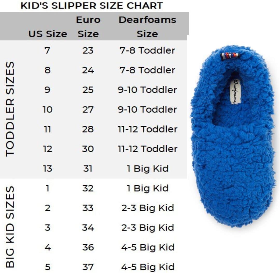 imageDearfoams unisexchild Washable Skye Pile Closed BackOlympic Blue