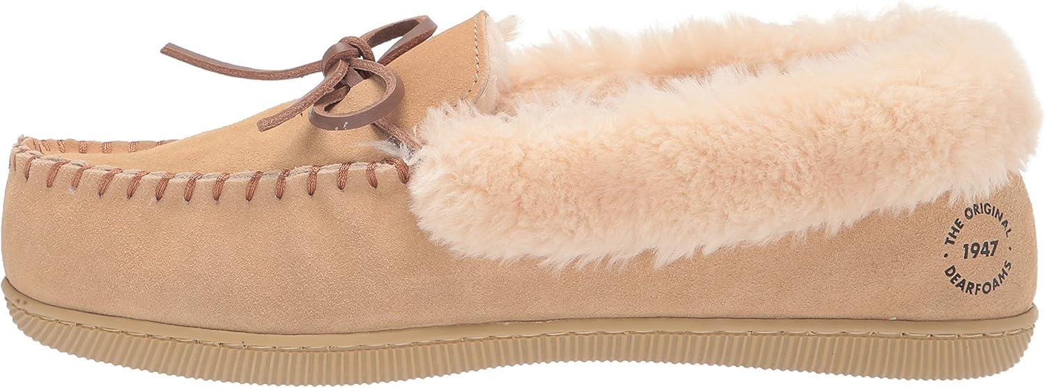 imageDearfoams womens Bethany Genuine Suede MoccasinDesert