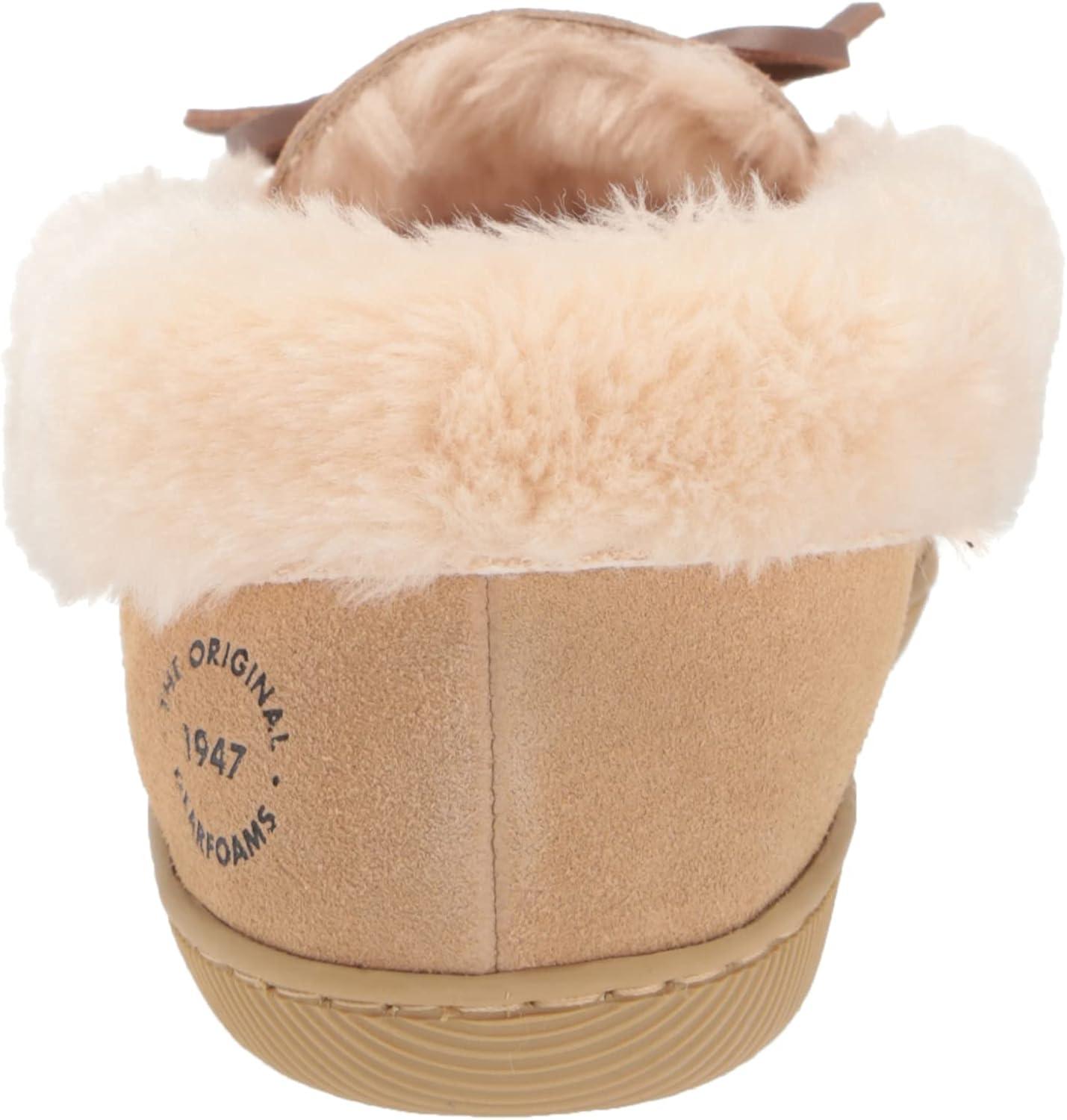 imageDearfoams womens Bethany Genuine Suede MoccasinDesert
