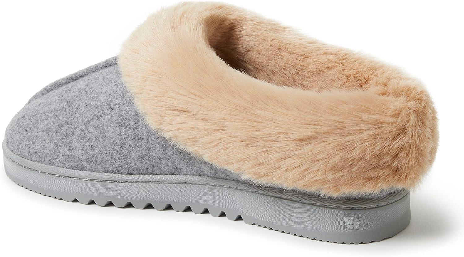 imageDearfoams womens Chloe Soft Knit ClogLight Heather Grey