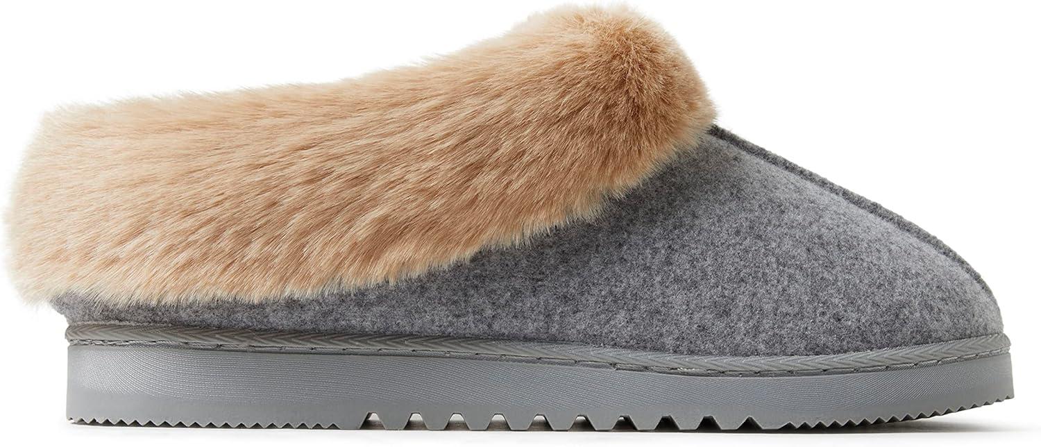 imageDearfoams womens Chloe Soft Knit ClogLight Heather Grey