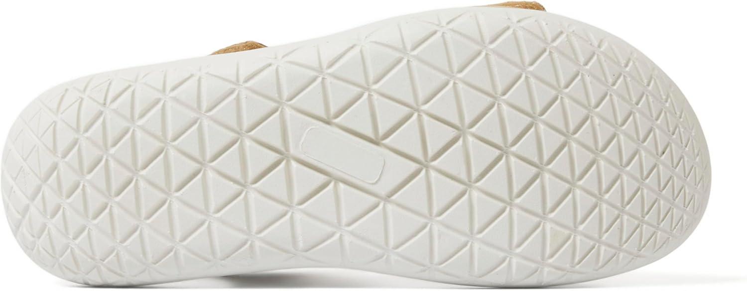 imageDearfoams womens Comfortable Strap Sandal Thea Easy on Off Cushioned Lightweight Walking Shoe SandalKhaki