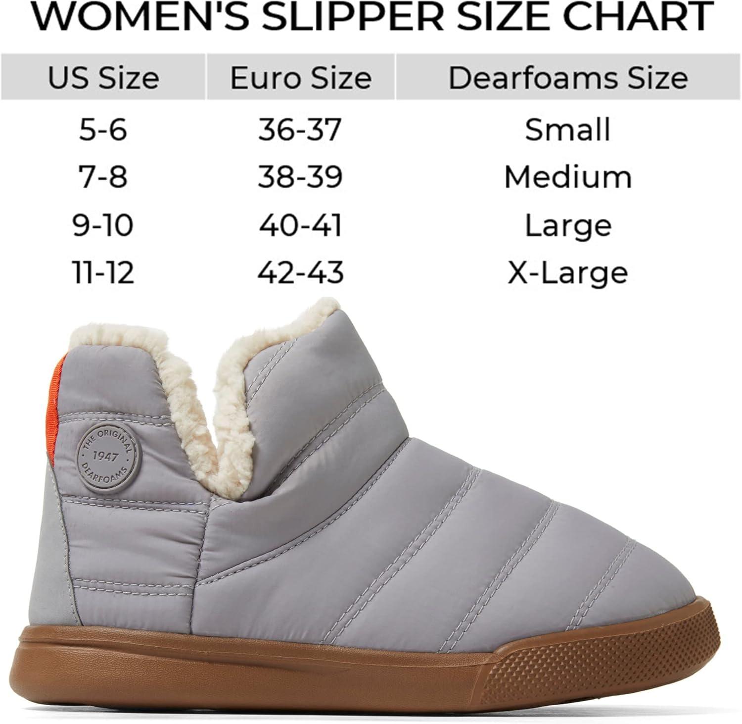 imageDearfoams womens Dara Nylon Sport Lounge Bootie SlipperMedium Grey