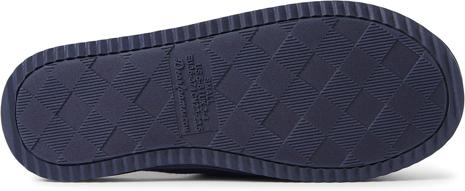imageDearfoams womens Demi Rib Knit SlideNavy
