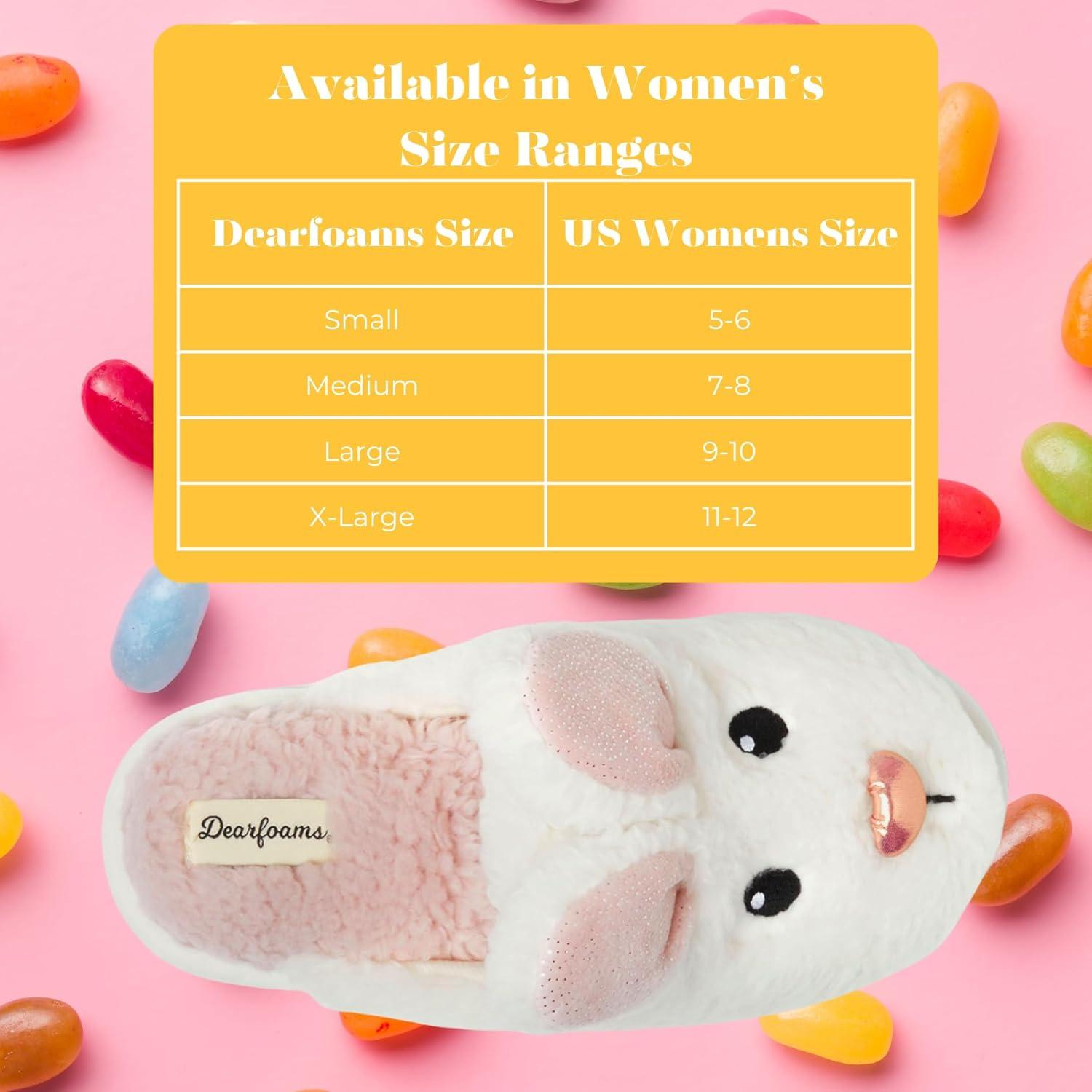 imageDearfoams womens Furry Heart Valentines DayBunny