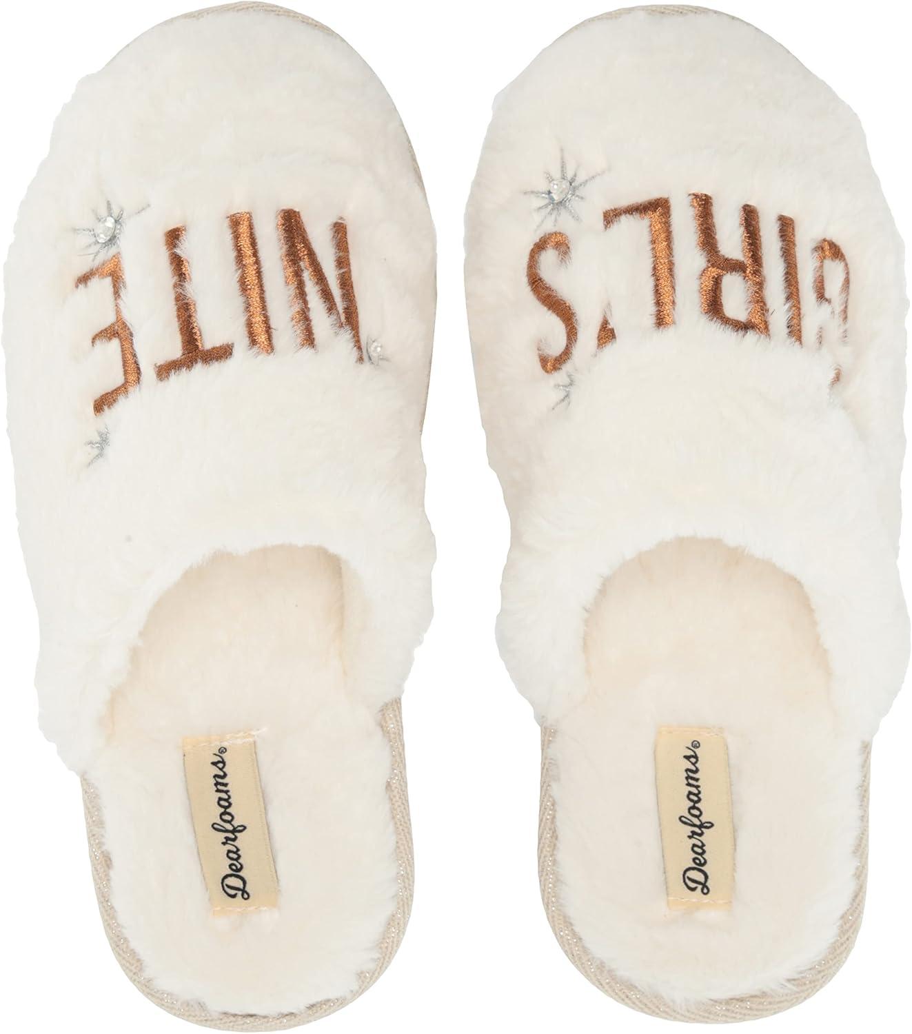 imageDearfoams womens Girls Night Cheers Celebration ScuffGirls Night