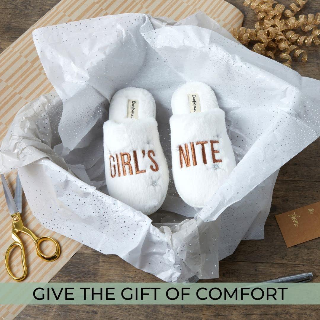 imageDearfoams womens Girls Night Cheers Celebration ScuffGirls Night