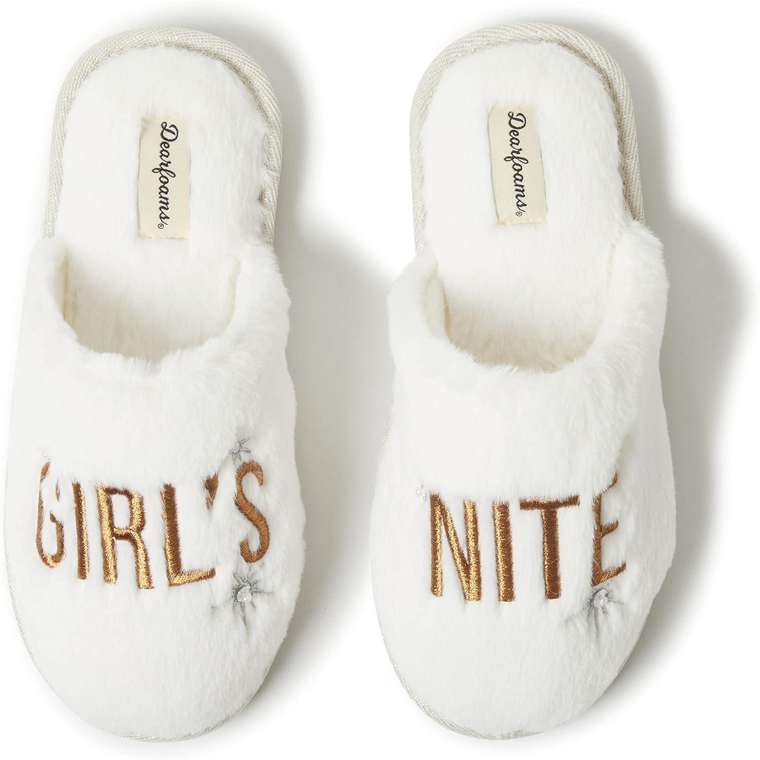 imageDearfoams womens Girls Night Cheers Celebration ScuffGirls Night