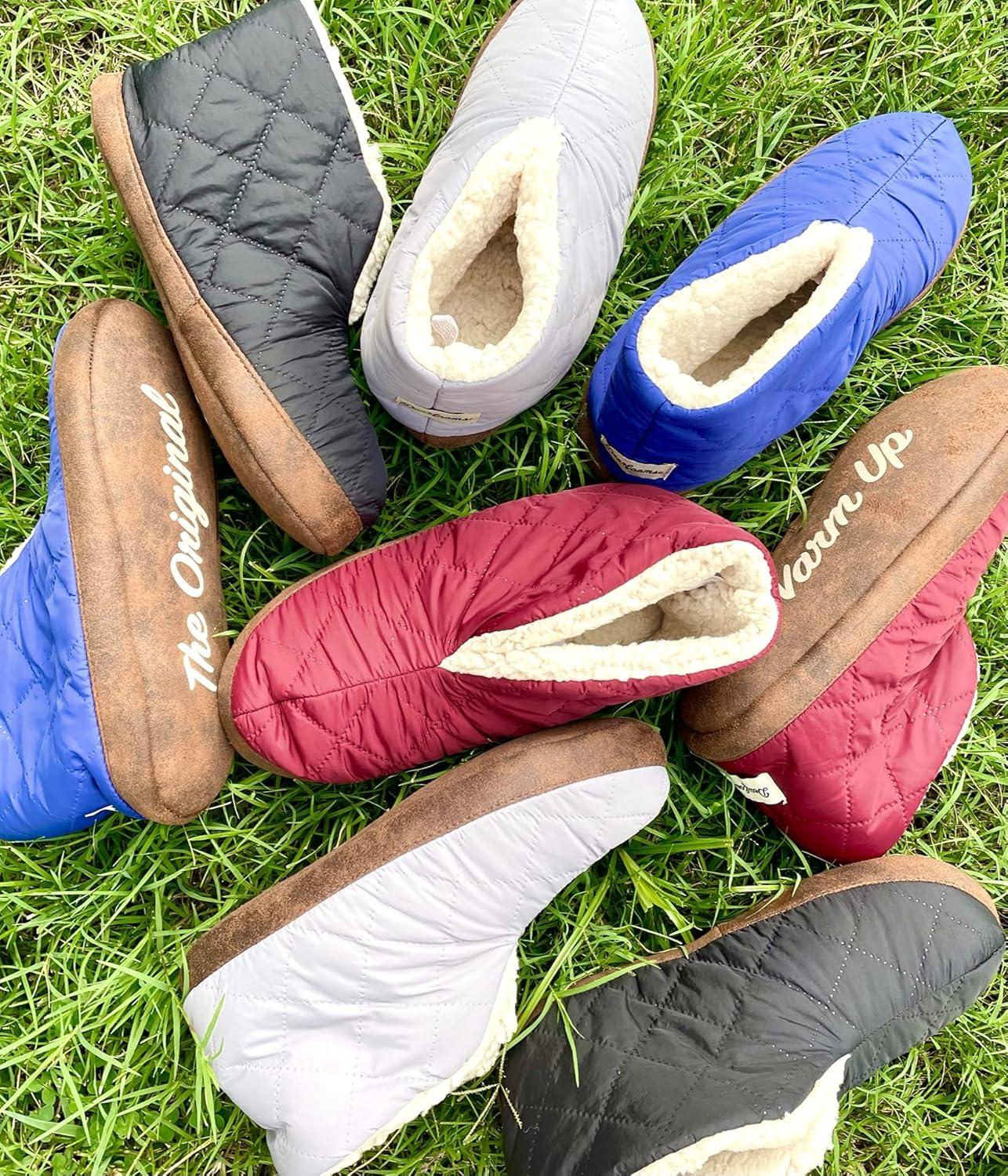 imageDearfoams womens Heritage Warm Up BootieCabernet Nylon
